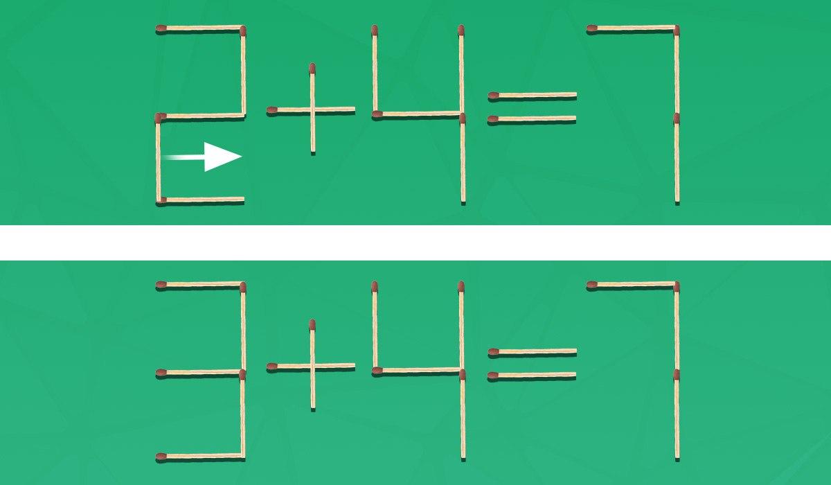 Le 2 % ljudi lahko v prvem poskusu povleče ujemanje, da bi dobili pravo enakost