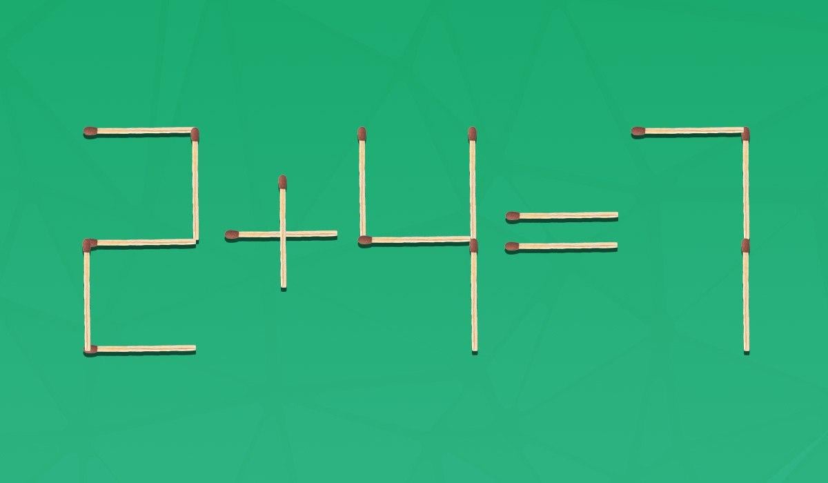 Le 2 % ljudi lahko v prvem poskusu povleče ujemanje, da bi dobili pravo enakost