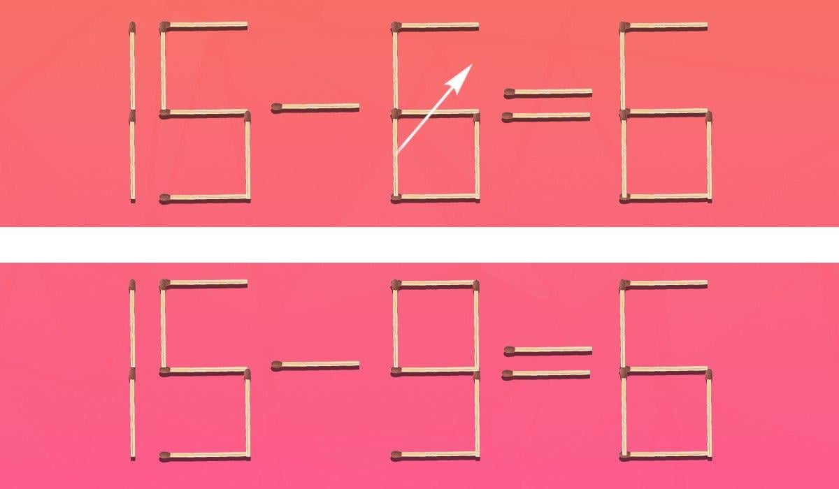 Da bi bila enakost pravilna, moraš premakniti le eno uganko: zahtevna uganka